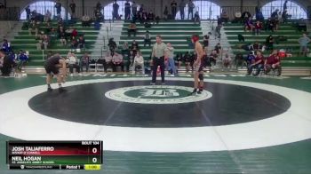 132 lbs Cons. Round 1 - Neil Hogan, St. Anselm`s Abbey School vs Josh Taliaferro, Bishop O`Connell