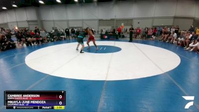 180 lbs Round 4 (6 Team) - Cambree Anderson, North Dakota Blue vs Mikayla-June Mendoza, California Blue