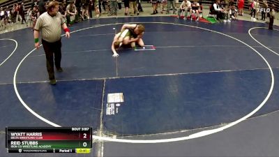 146 lbs Cons. Round 3 - Wyatt Harris, Delta Wrestling Club vs Reid Stubbs, Iron Co Wrestling Academy