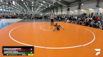 55 lbs Champ. Round 2 - Christian Garza, West Texas Grapplers Wrestling Club vs Kataleya Rodriguez, 512 Outlaw Wrestling