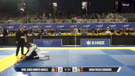 Sarah Frazao Camargos vs Rebel James Arimoto-Maselli 2026 Pan Kids Jiu-Jitsu IBJJF Championship