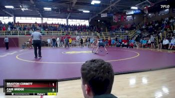 106 lbs Semifinal - Braxton Corbett, Union County vs Case Bridge, Avon