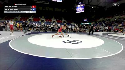 144 lbs Cons. Sub-rd Of 32 - Taylor Finley, IL vs Nicholas Wise, IA