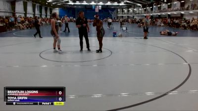 207 lbs Cons. Round 3 - Toyia Grifin, Upper Iowa vs Brantajia Loggins, Augsburg University