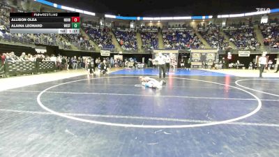 110 lbs Consy 3 - Allison Olea, Norristown vs Alaina Leonard, West Allegheny