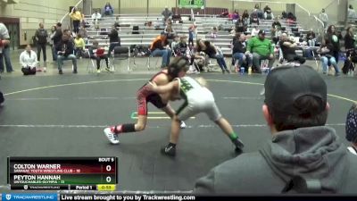 70 lbs Round 3 (4 Team) - Peyton Hannah, Untouchables-Olympia vs Colton Warner, Saranac Youth Wrestling Club