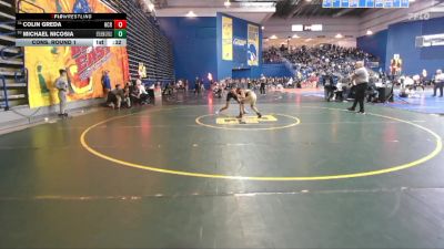 106 lbs Cons. Round 1 - Colin Greda, Hunterdon Central Reg vs Michael Nicosia, Bethlehem Catholic