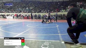 92 lbs Round Of 64 - Karson Jones, Lawton, MacArthur Ok vs Eli Mejia, Norman JH