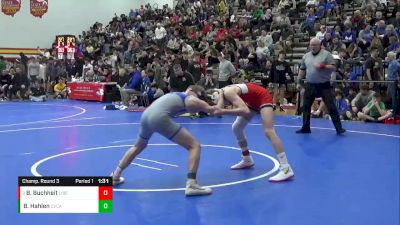 120 lbs Champ. Round 3 - Bobby Buchheit, Lisbon Beaver vs Braden Hahlen, Cuyahoga Valley Christian Academy