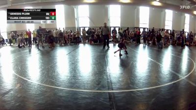 46-49 lbs Semifinal - Genesis Pluim, Guerrilla Wrestling (GWA) vs Clara Cregger, Vikings Wrestling Club