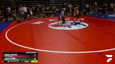 71 lbs Quarterfinal - Cooper Wright, Green River Grapplers vs Eylan Puente, Team Braves Wrestling Club