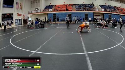 150 lbs 5th Place Match - Nevan McKneely, Loyola-Blakefield vs Dominic Manna, McDonogh School