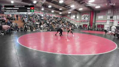 150 lbs Cons. Round 4 - Joseph Castro, Orange Vista vs Jesse Wilson, Yucca Valley