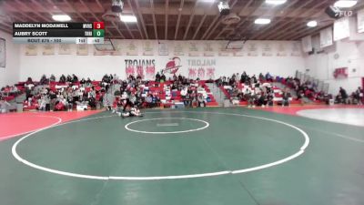 100 lbs Cons. Semi - Aubry Scott, Thunder Ridge vs Maddelyn Modawell, Mountan View