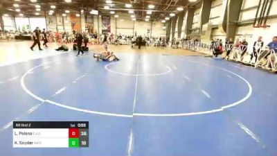 110 lbs Rr Rnd 2 - Liam Palena, Elite Athletic Club vs Karson Snyder, Micky's Minions Yellow