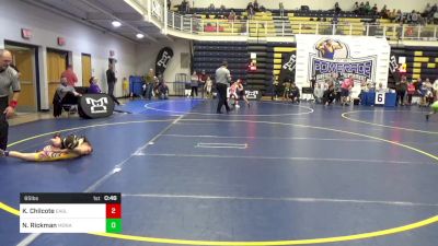 65 lbs Quarterfinal - Kai Chilcote, Eagle W.C. vs Nolan Rickman, Monarch