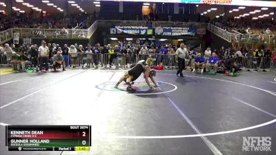 3A 170 lbs Champ. Round 1 - Gunner Holland, Osceola (Kissimmee) vs Kenneth Dean, Cypress Creek H S