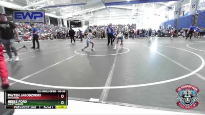 80-85 lbs Quarterfinal - Payten Jagodzinski, Wisconsin vs Reese Ford, Honey Badger