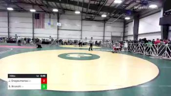 113 lbs Consi Of 64 #2 - Jack Dragoumanos, MA vs Samuel Brunolli, CA