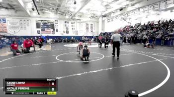 100 lbs Champ. Round 2 - Cassie Lopez, Hueneme vs Natalie Perkins, La Mirada