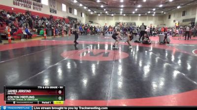 90 lbs Cons. Round 2 - James Jerstad, MN Elite vs Colton Midtling, Victory School Of Wrestling