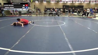 132 lbs Cons. Round 3 - Jaxon Wilson, Sebolt Wrestling Academy vs Brody Berry, Big Game Wrestling Club