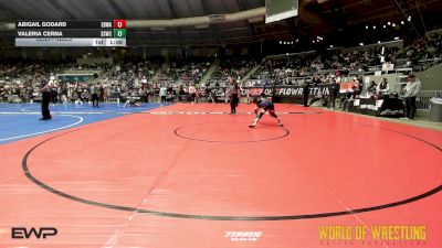83 lbs Semifinal - Abigail Godard, Edwardsville Wrestling Club vs Valeria Cerna, Southwest Stallions WC