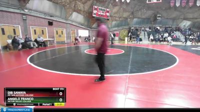 285 lbs Semifinal - Angelo Franco, Victor Valley College vs Dib Sawaya, Mt. San Antonio College