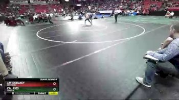 D2-182 lbs Champ. Round 1 - Jay DeBlaey, Oostburg vs Cal Ries, Turner