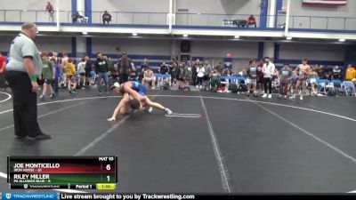 160 lbs Round 1 (8 Team) - Joe Monticello, Iron Horse vs Riley Miller, PA Alliance Blue