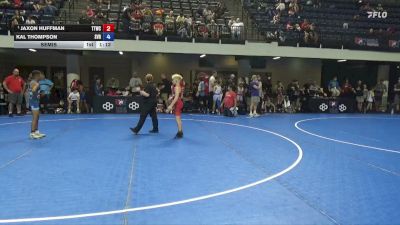 84 lbs Semis - Jaxon Huffman, Team Tulsa Wrestling Club vs Kal Thompson, Steel Valley Renegades