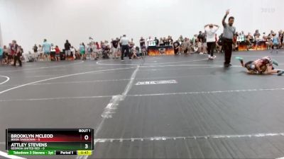 45 lbs Semis (4 Team) - Brooklyn Mcleod, Bison Takedown vs Attley Stevens, Georgia United Red