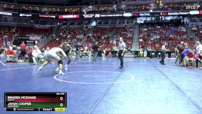 2A-215 lbs Quarterfinal - Braden McShane, NH/TV vs Jaydn Cooper, Winterset