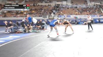 147-D1 Semifinal - Isabella Martinez, Mountain View (Mesa) High School vs Mia Johnson, Casteel High School