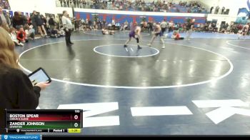 132 lbs Cons. Round 3 - Boston Spear, Coeur D Alene vs Zander Johnson, Lewiston