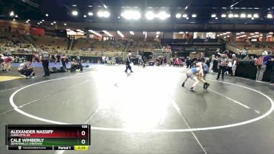 106 lbs Cons. Round 4 - Alexander Nassiff, Charlotte Hs vs Cale Wimberly, Zephyrhills Christian