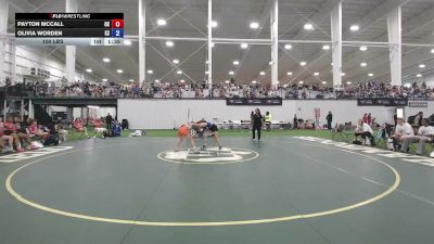 100 lbs Payton McCall, Oklahoma vs Olivia Worden, Kansas