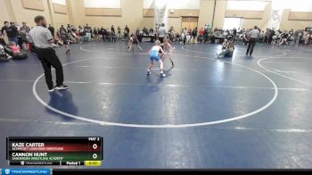 66 lbs Quarterfinal - Cannon Hunt, Sanderson Wrestling Academy vs Kaze Carter, Altamont Longhorn Wrestling