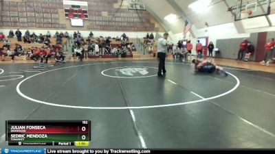 152 lbs Cons. Round 1 - Sedric Mendoza, Tonasket vs Julian Fonseca, Okanogan