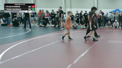 86 lbs Cons. Quarters - Lucas Greenway, Steve Page Grappling vs David Olofson, Hornet Wrestling Club