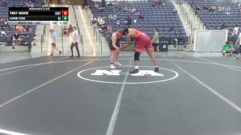 285 lbs Cons. Round 4 - Luke Cox, Georgetown (KY) vs Trey White, Cumberlands (Ky.)