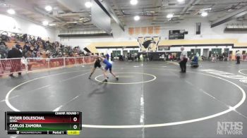 106 lbs Champ. Round 1 - Carlos Zamora, Alisal vs Ryder Doleschal, Serra