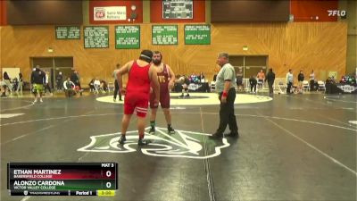 285 lbs Cons. Round 2 - Ethan Martinez, Bakersfield College vs Alonzo Cardona, Victor Valley College