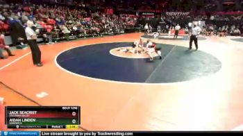 1A 152 lbs Semifinal - Jack Seacrist, Stillman Valley vs Aidan Linden, Sandwich