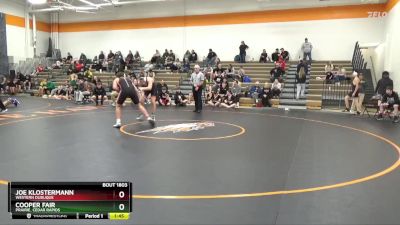 188-190 lbs Round 1 - Cooper Fair, Prairie, Cedar Rapids vs Joe Klostermann, Western Dubuque