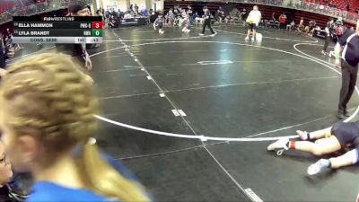126 lbs Cons. Semi - Ella Hammon, Palmyra Wrestling Club - Girls vs Lyla Brandt, HWA