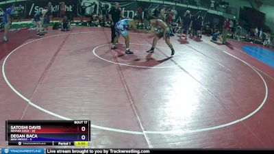 195 lbs Semis & Wb (16 Team) - SATOSHI DAVIS, Nevada GOLD vs Degan Baca, New Mexico