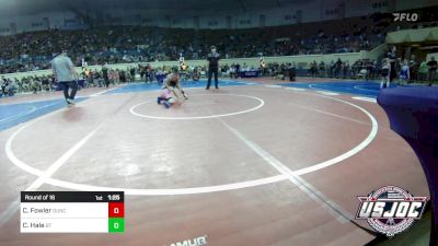 67 lbs Round Of 16 - Carson Fowler, Duncan Demon Wrestling vs Colter Hale, BullTrained