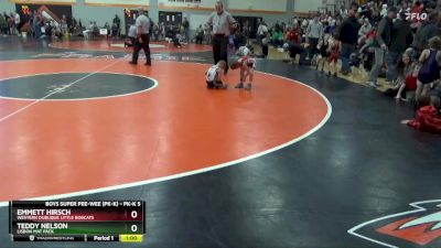 Cons. Round 1 - Teddy Nelson, Lisbon Mat Pack vs Emmett Hirsch, Western Dubuque Little Bobcats