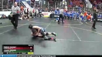 67 lbs Semis & 1st Wrestleback (8 Team) - Cohen Renner, Harper Creek vs Pierce Okoney, Dundee Black